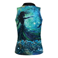 New Zealand Matariki Hiwa-i-te-rangi Women Sleeveless Polo Shirt Titiro ki nga Whetu Wishing Star