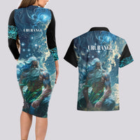 New Zealand Matariki Ururangi Couples Matching Long Sleeve Bodycon Dress and Hawaiian Shirt The Murmur Of The Wind