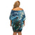 New Zealand Matariki Ururangi Off Shoulder Short Dress The Murmur Of The Wind