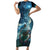 New Zealand Matariki Ururangi Short Sleeve Bodycon Dress The Murmur Of The Wind