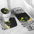 Alo Chiefdom Wallis and Futuna Personalized Bathroom Set Frangipani Flowers Polynesian Pattern - Polynesian Pride