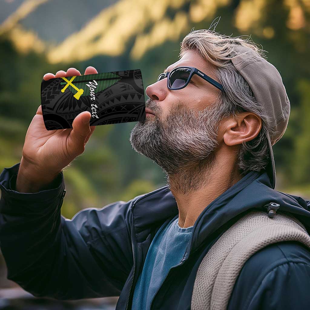 Alo Chiefdom Wallis and Futuna Personalized 4 in 1 Can Cooler Tumbler Frangipani Flowers Polynesian Pattern