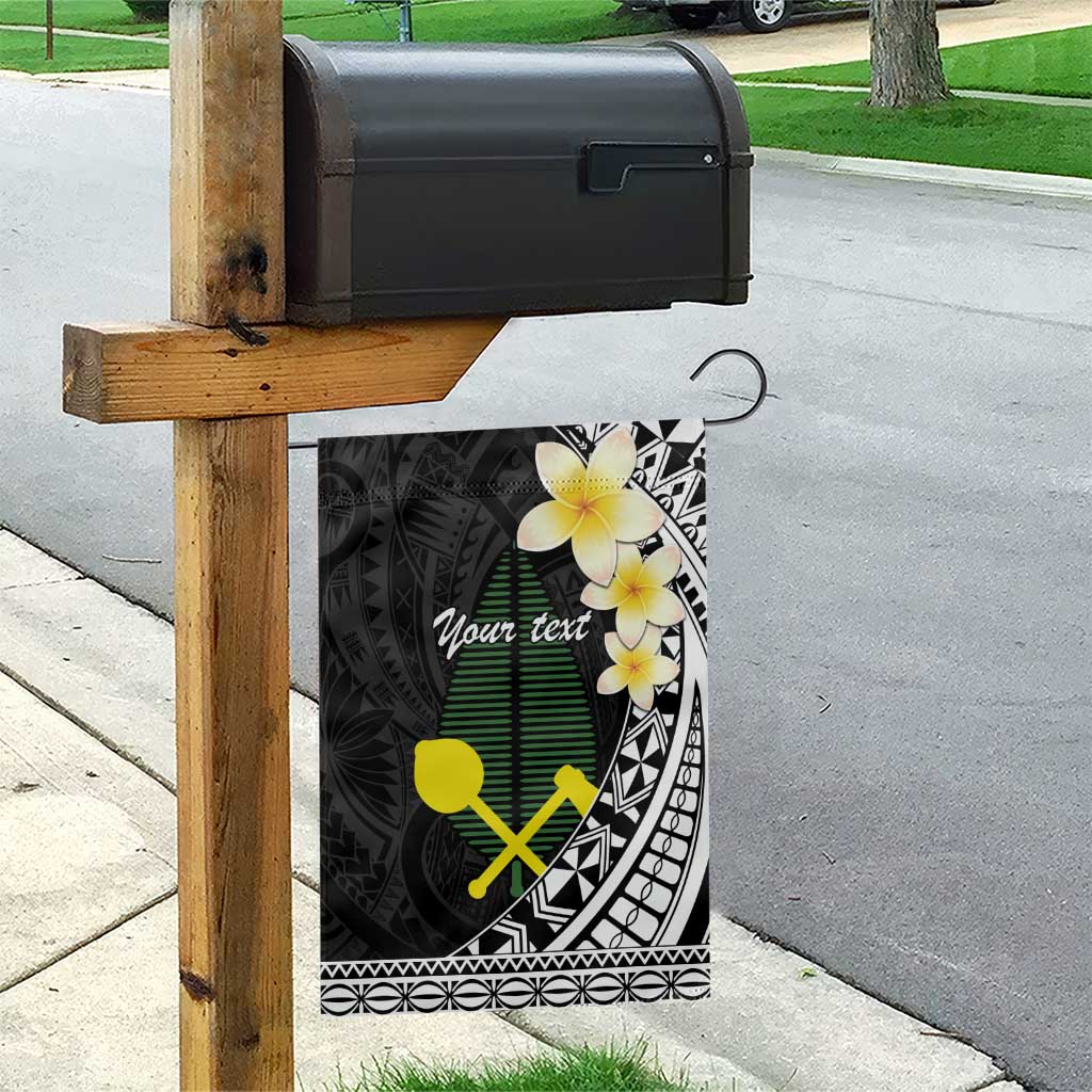 Alo Chiefdom Wallis and Futuna Personalized Garden Flag Frangipani Flowers Polynesian Pattern