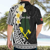 Alo Chiefdom Wallis and Futuna Personalized Hawaiian Shirt Frangipani Flowers Polynesian Pattern
