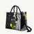 Alo Chiefdom Wallis and Futuna Personalized Leather Bag Frangipani Flowers Polynesian Pattern - Polynesian Pride