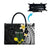 Alo Chiefdom Wallis and Futuna Personalized Leather Bag Frangipani Flowers Polynesian Pattern - Polynesian Pride