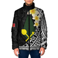 Alo Chiefdom Wallis and Futuna Personalized Padded Jacket Frangipani Flowers Polynesian Pattern - Polynesian Pride