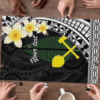 Alo Chiefdom Wallis and Futuna Personalized Puzzle Frangipani Flowers Polynesian Pattern - Polynesian Pride