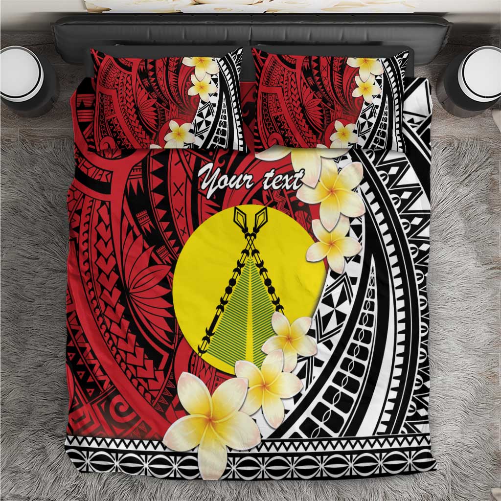 Sigave Chiefdom Wallis and Futuna Personalized Bedding Set Frangipani Flowers Polynesian Pattern LT9 Red - Polynesian Pride