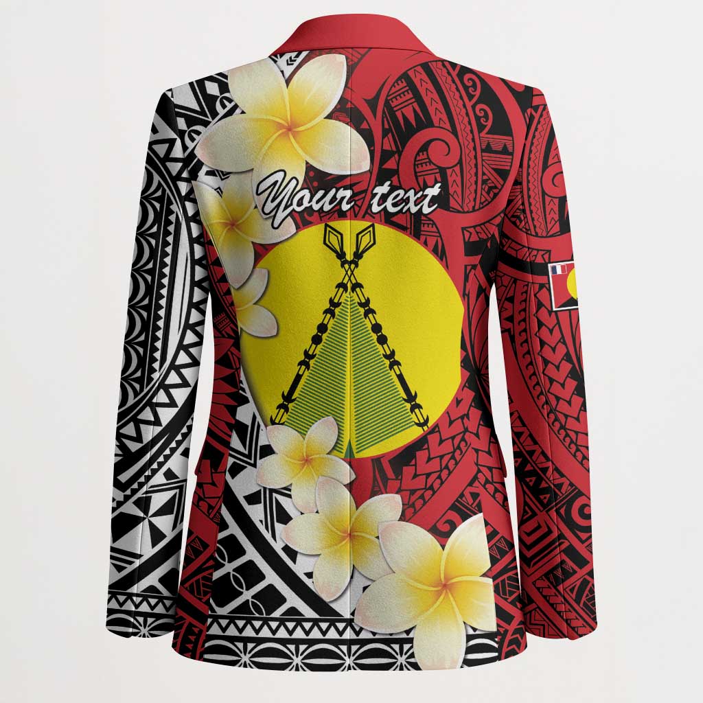Sigave Chiefdom Wallis and Futuna Personalized Blazer Frangipani Flowers Polynesian Pattern - Polynesian Pride