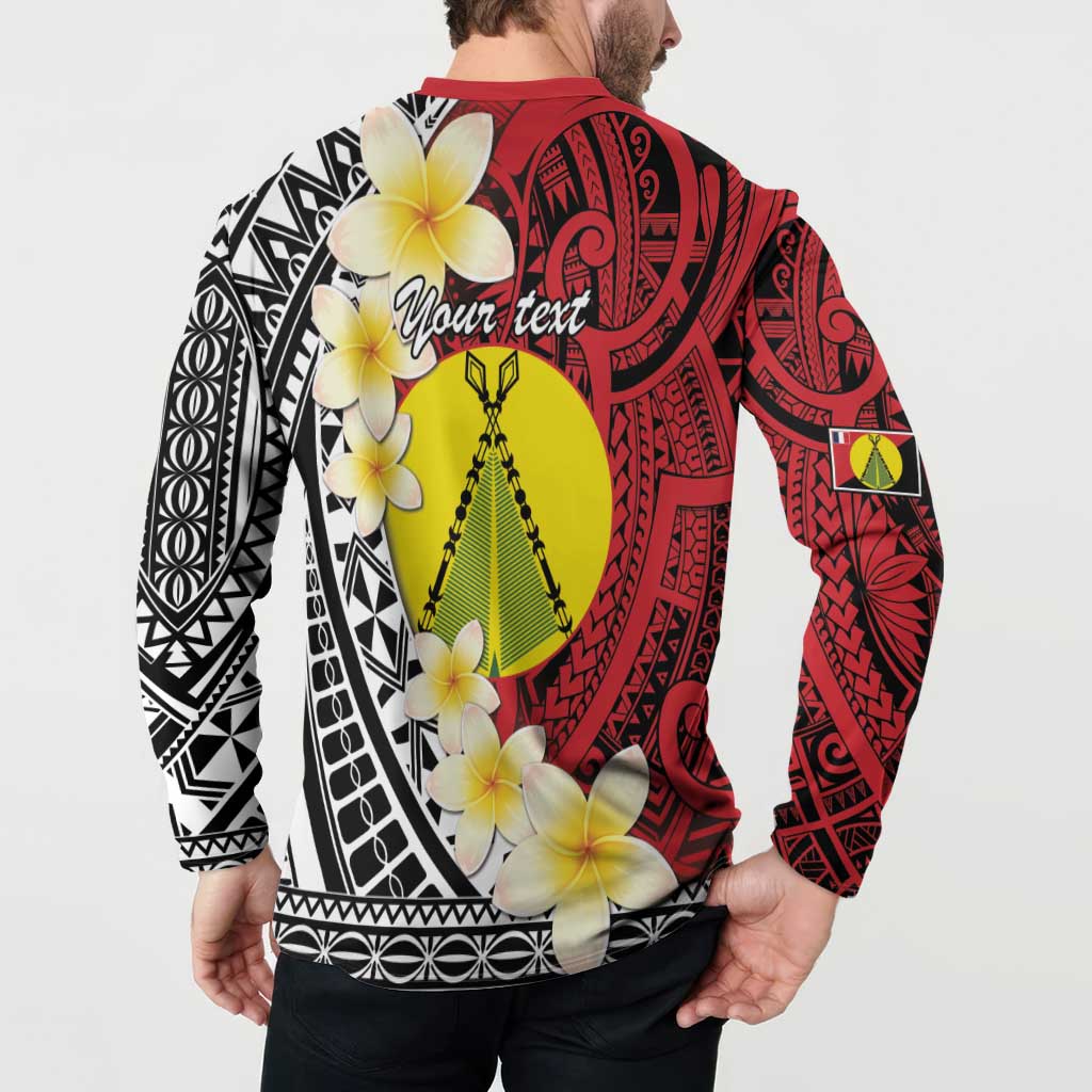 Sigave Chiefdom Wallis and Futuna Personalized Button Sweatshirt Frangipani Flowers Polynesian Pattern
