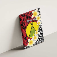 Sigave Chiefdom Wallis and Futuna Personalized Canvas Wall Art Frangipani Flowers Polynesian Pattern