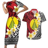 Sigave Chiefdom Wallis and Futuna Personalized Couples Matching Short Sleeve Bodycon Dress and Hawaiian Shirt Frangipani Flowers Polynesian Pattern