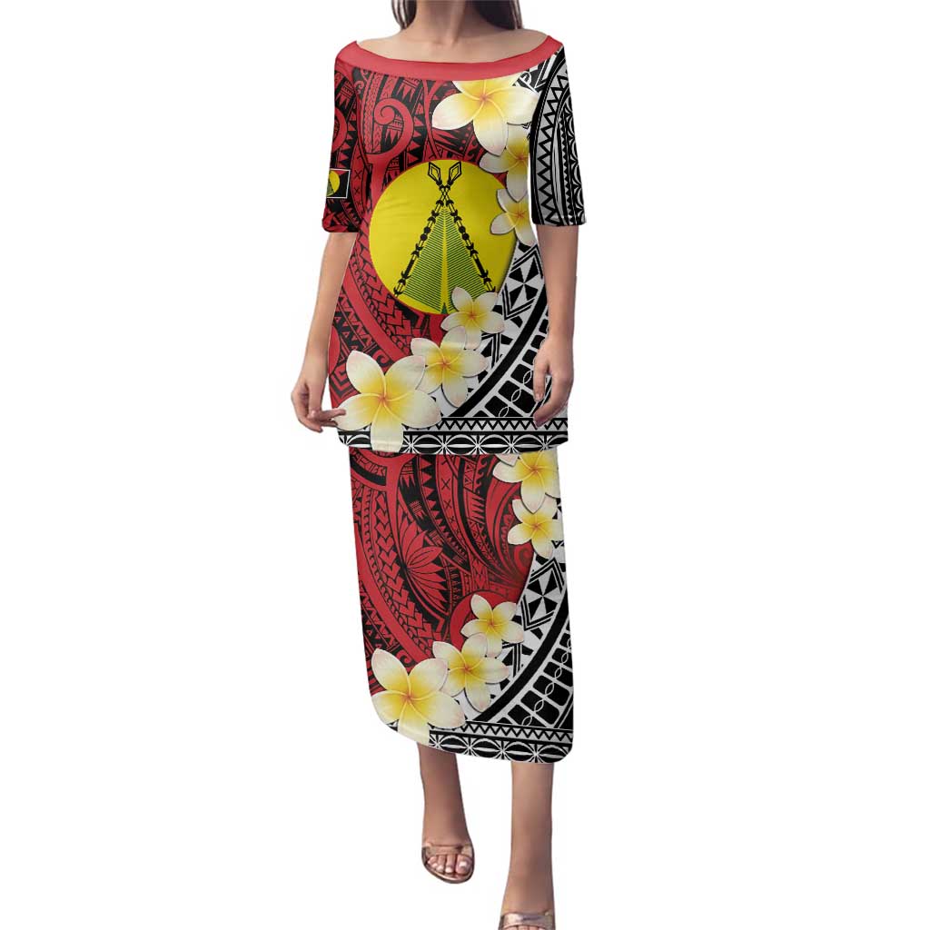 Sigave Chiefdom Wallis and Futuna Personalized Family Matching Puletasi and Hawaiian Shirt Frangipani Flowers Polynesian Pattern