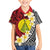Sigave Chiefdom Wallis and Futuna Personalized Family Matching Short Sleeve Bodycon Dress and Hawaiian Shirt Frangipani Flowers Polynesian Pattern