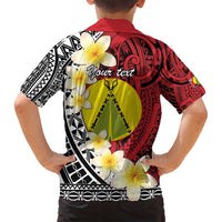 Sigave Chiefdom Wallis and Futuna Personalized Family Matching Summer Maxi Dress and Hawaiian Shirt Frangipani Flowers Polynesian Pattern