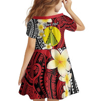 Sigave Chiefdom Wallis and Futuna Personalized Family Matching Tank Maxi Dress and Hawaiian Shirt Frangipani Flowers Polynesian Pattern