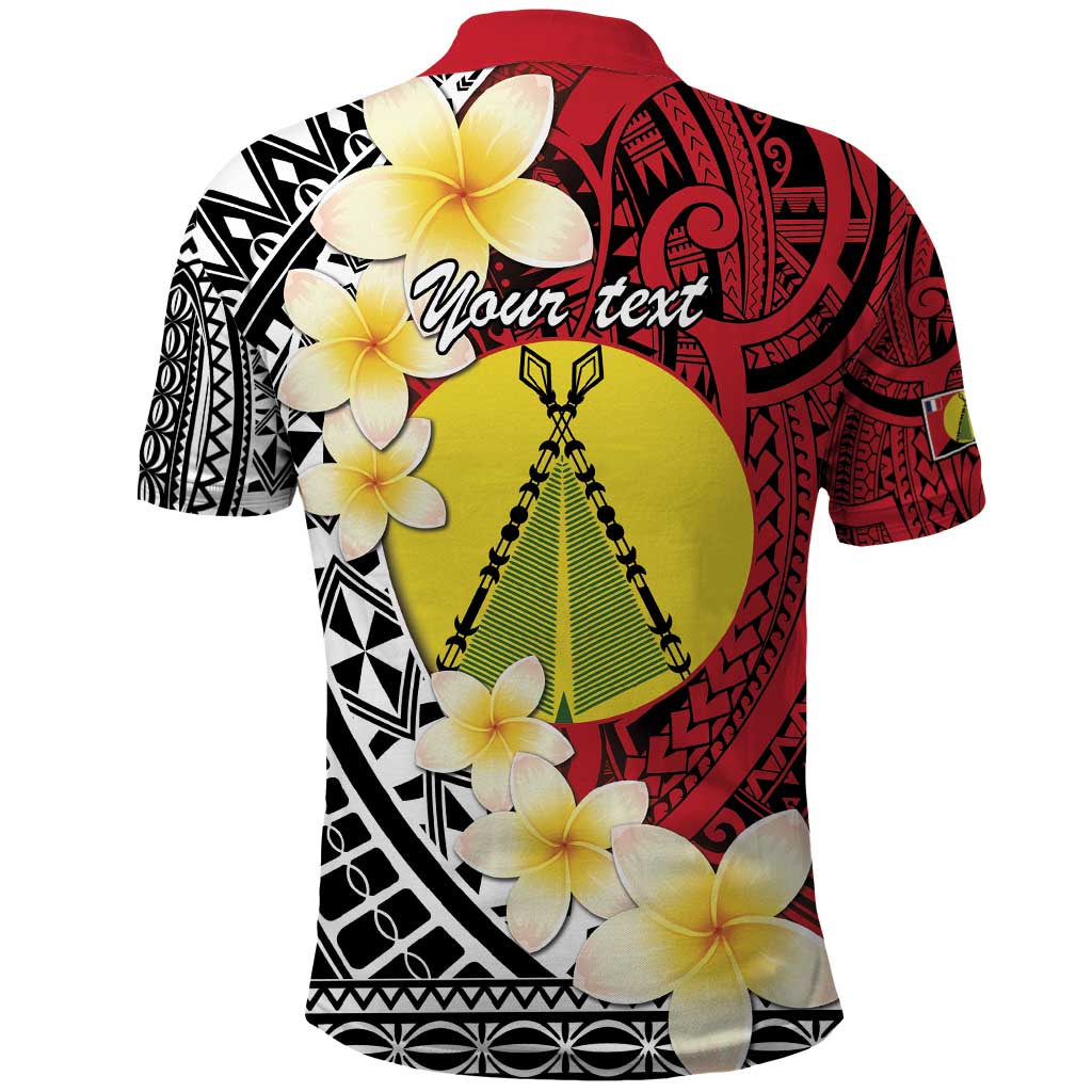 Sigave Chiefdom Wallis and Futuna Personalized Polo Shirt Frangipani Flowers Polynesian Pattern
