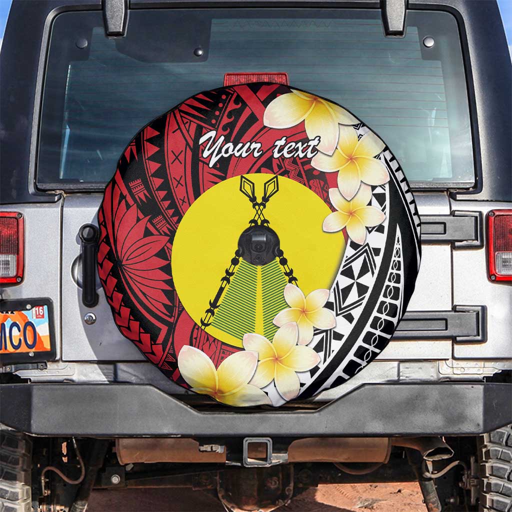Sigave Chiefdom Wallis and Futuna Personalized Spare Tire Cover Frangipani Flowers Polynesian Pattern LT9 Red - Polynesian Pride