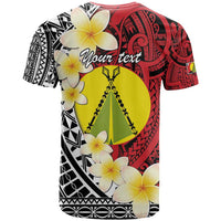 Sigave Chiefdom Wallis and Futuna Personalized T Shirt Frangipani Flowers Polynesian Pattern