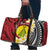 Sigave Chiefdom Wallis and Futuna Personalized Travel Bag Frangipani Flowers Polynesian Pattern - Polynesian Pride