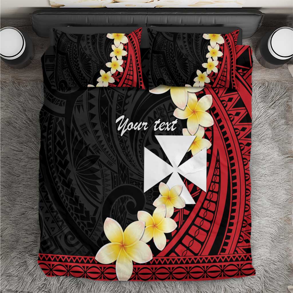 Uvea Chiefdom Wallis and Futuna Personalized Bedding Set Frangipani Flowers Polynesian Pattern LT9 Red - Polynesian Pride