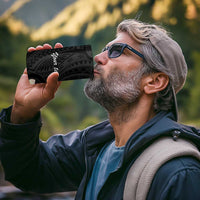 Uvea Chiefdom Wallis and Futuna Personalized 4 in 1 Can Cooler Tumbler Frangipani Flowers Polynesian Pattern