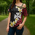 Uvea Chiefdom Wallis and Futuna Personalized Cross Shoulder Shirt Frangipani Flowers Polynesian Pattern - Polynesian Pride