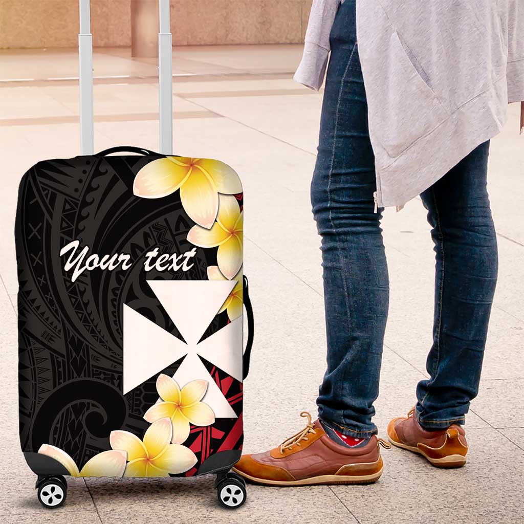 Uvea Chiefdom Wallis and Futuna Personalized Luggage Cover Frangipani Flowers Polynesian Pattern LT9 Red - Polynesian Pride