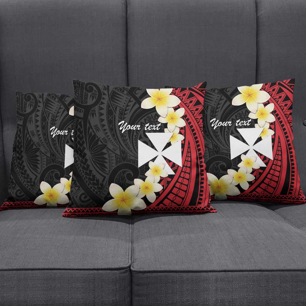 Uvea Chiefdom Wallis and Futuna Personalized Pillow Cover Frangipani Flowers Polynesian Pattern - Polynesian Pride