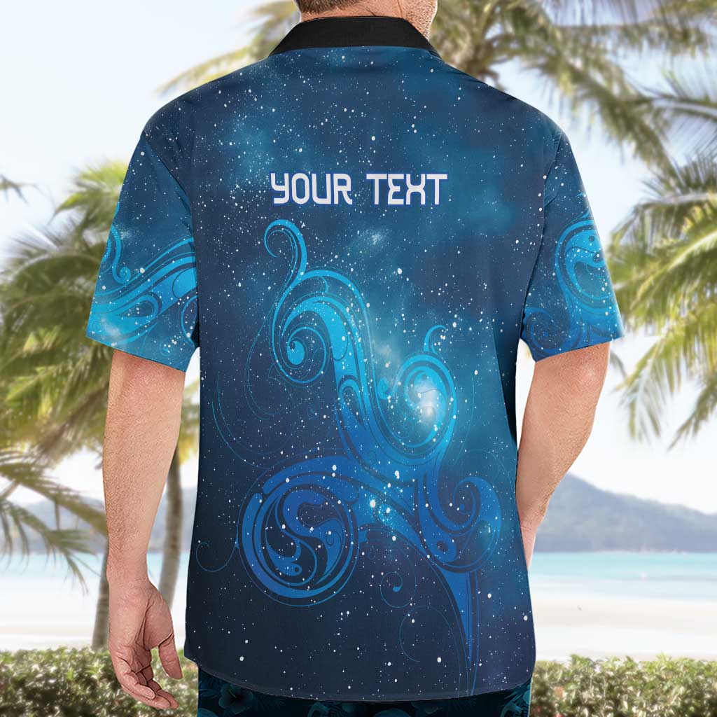 New Zealand Nurses RN Personalised Hawaiian Shirt Galaxy Stethoscope Maori Motif