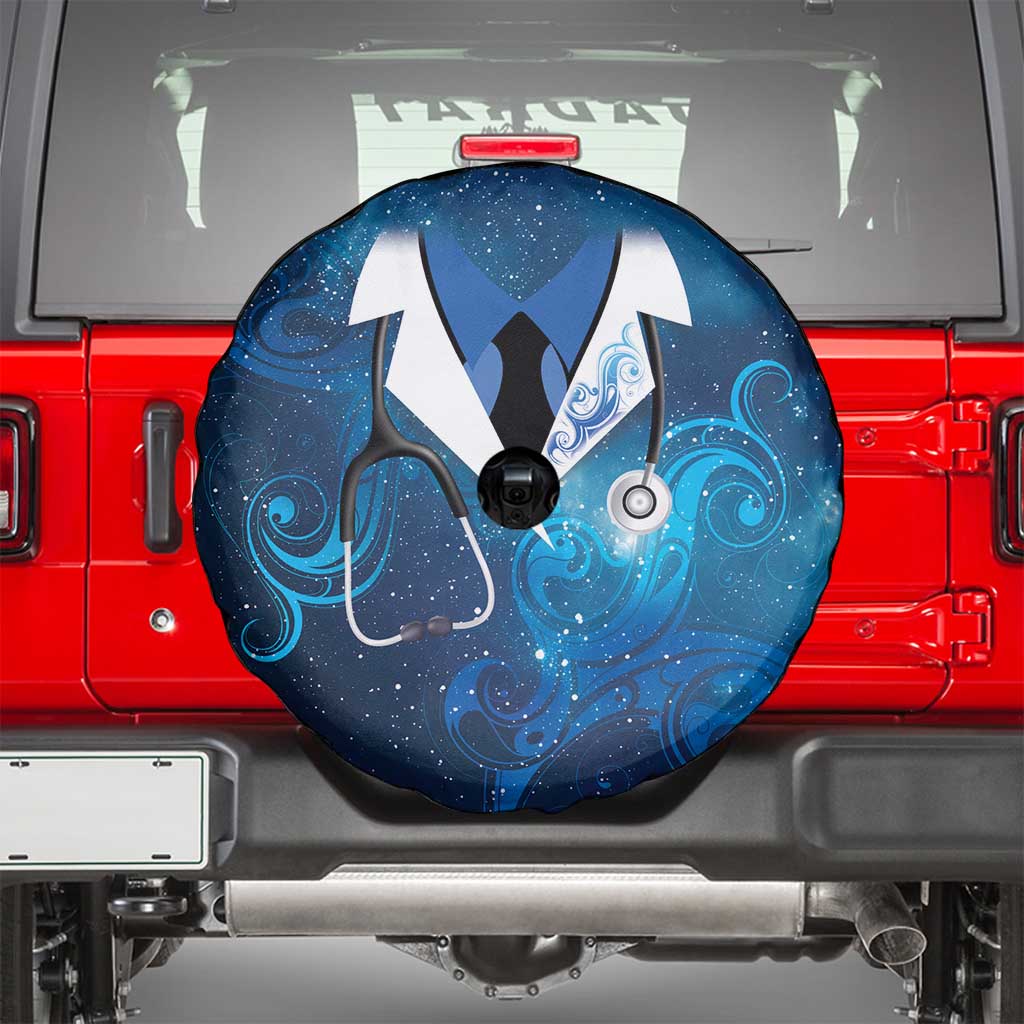 New Zealand Nurses RN Spare Tire Cover Galaxy Stethoscope Maori Motif LT9 - Polynesian Pride