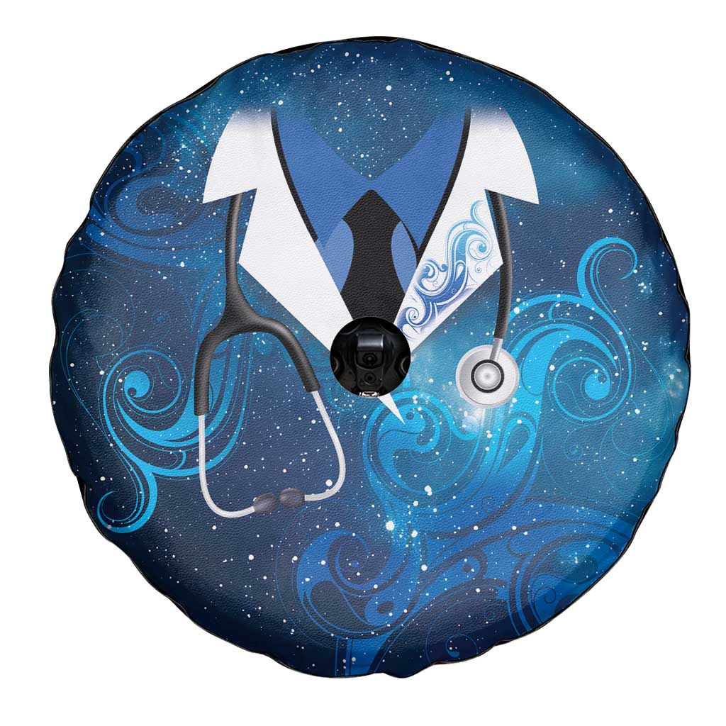 New Zealand Nurses RN Spare Tire Cover Galaxy Stethoscope Maori Motif LT9 - Polynesian Pride