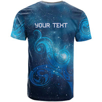 New Zealand Nurses RN Personalised T Shirt Galaxy Stethoscope Maori Motif