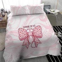 New Zealand Nurses RN Personalised Bedding Set Pink Stethoscope Coquette Bow Maori Motif LT9 - Polynesian Pride