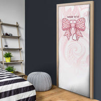 New Zealand Nurses RN Personalised Door Cover Pink Stethoscope Coquette Bow Maori Motif