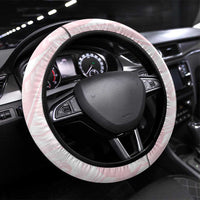 New Zealand Nurses RN Steering Wheel Cover Pink Stethoscope Coquette Bow Maori Motif LT9 Universal Fit Pink - Polynesian Pride
