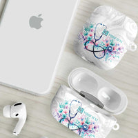 New Zealand Nurses RN Personalised AirPods Case Stethoscope Floral Maori Motif LT9 - Polynesian Pride