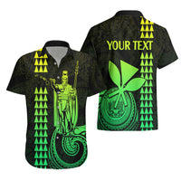 Custom Hawaii Hawaiian Shirt King Kamehameha - Lime LT9 - Polynesian Pride