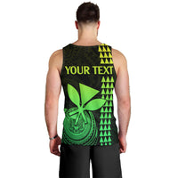 Custom Hawaii Men Tank Top King Kamehameha - Lime LT9 - Polynesian Pride