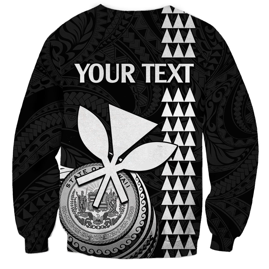 Custom Hawaii Sweatshirt King Kamehameha - White LT9 - Polynesian Pride