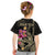 Custom Polynesian Kid T Shirt Hawaiian Warriors with Tribal Shark Tattoos - Nude LT9 - Polynesian Pride