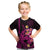 Custom Polynesian Kid T Shirt Hawaiian Warriors with Tribal Shark Tattoos - Pink LT9 Pink - Polynesian Pride