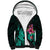 Custom Polynesian Sherpa Hoodie Hawaiian Warriors with Tribal Shark Tattoos - Turquoise LT9 Unisex Turquoise - Polynesian Pride