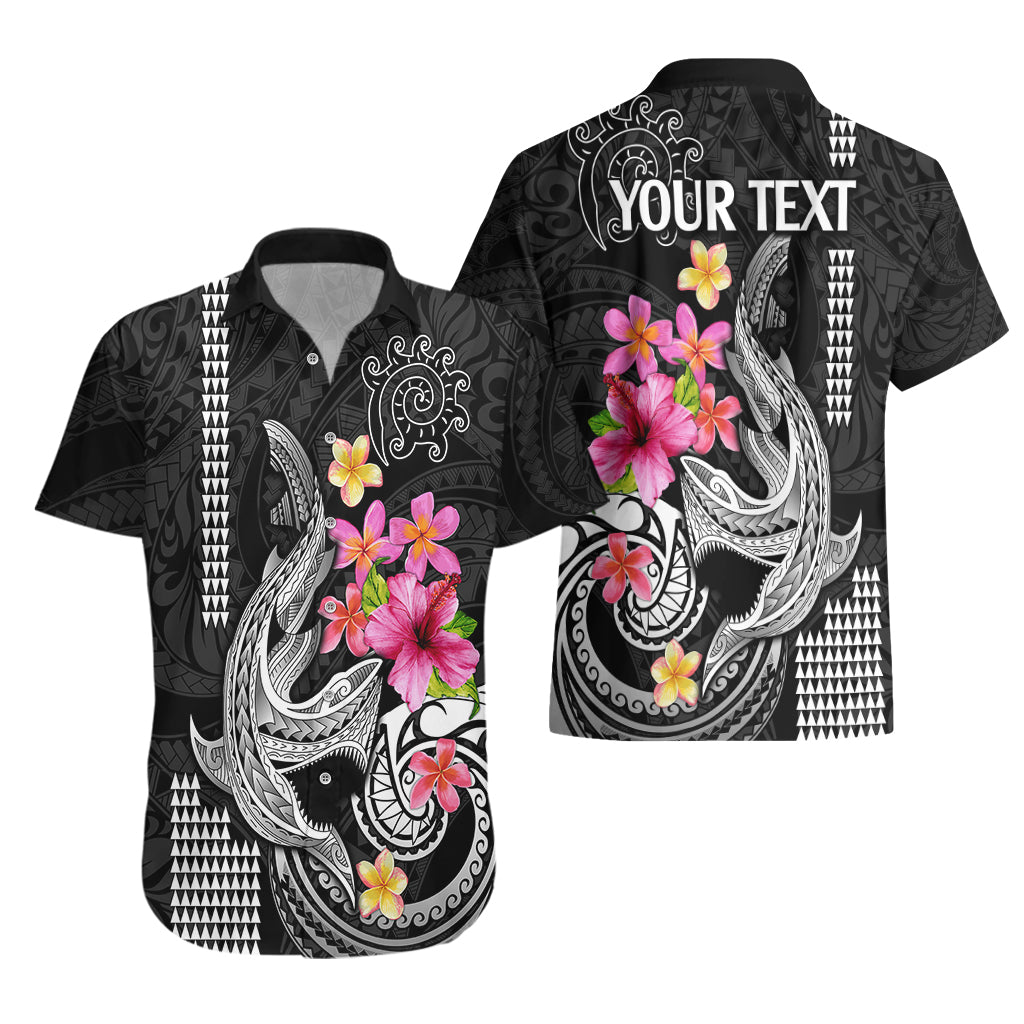 Custom Polynesian Hawaiian Shirt Hawaiian Warriors with Tribal Shark Tattoos - White LT9 - Polynesian Pride