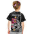Custom Polynesian Kid T Shirt Hawaiian Warriors with Tribal Shark Tattoos - White LT9 - Polynesian Pride