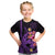 Custom Polynesian Kid T Shirt Hawaiian Warriors with Tribal Shark Tattoos - Purple LT9 Purple - Polynesian Pride