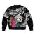 Northern Mariana Islands Sleeve Zip Bomber Jacket Happy Independence Day LT9 - Polynesian Pride