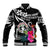 Custom Northern Mariana Islands Baseball Jacket Happy Independence Day LT9 Unisex White - Polynesian Pride