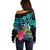 Solomon Islands Off Shoulder Sweater Happy Independence Day LT9 - Polynesian Pride